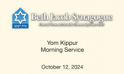 Beth Jacobs Synagogue - Yom Kippur - Morning Service 10/12/2024