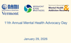 National Alliance on Mental Illness of Vermont - 11th Annual Mental Health Advocacy Day 1/29/2026