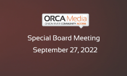 ORCA Media - Special Meeting September 27, 2022