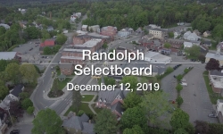 Randolph Selectboard - December 12, 2019