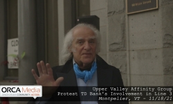 Upper Valley Affinity Group - Protest TD Bank in Montpelier