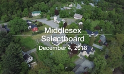Middlesex Selectboard - December 4, 2018