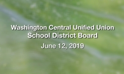 Washington Central Unified Union School District - June 12, 2019