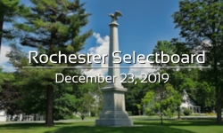 Rochester Selectboard - December 23, 2019
