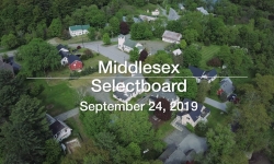 Middlesex Selectboard - September 24, 2019