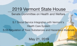 Vermont State House - S.7 and S.55 5/21/19