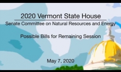 Vermont State House - Possible Bills for Remaining Session 5/7/2020