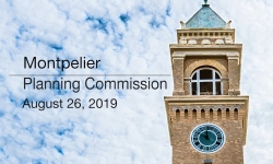 Montpelier Planning Commission - August 26, 2019