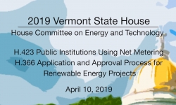 Vermont State House - H.423, H.355 4/10/19