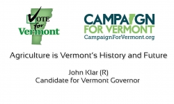 Vote for Vermont: Agriculture is VT's History & Future with John Klar