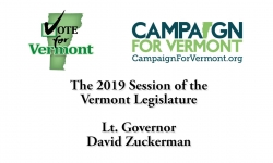 Vote for Vermont: Lt. Governor David Zuckerman, 2019 Legislative Session