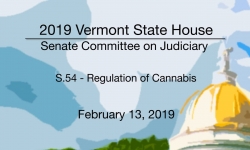 Vermont State House - S.54 Regulation of Cannabis 2/13/19