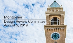 Montpelier Design Review Committee - August 5, 2019