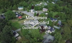 Middlesex Selectboard - December 3, 2019