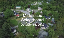 Middlesex Selectboard - October 15, 2019