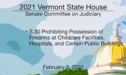 Vermont State House - S.30 Possession of Firearms in Public Buildings 2/3/2021