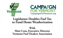 Vote for Vermont:  Legislature Doubles Fuel Tax