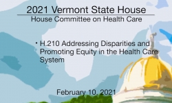 Vermont State House - H.210 2/10/2021