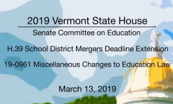 Vermont State House - H.39, 19-0961 3/13/19