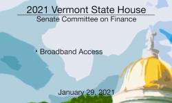 Vermont State House - Broadband Access 1/29/2021