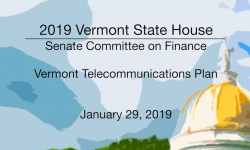 Vermont State House - Vermont Telecommunications Plan 1/29/19