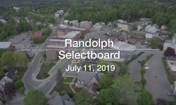 Randolph Selectboard - July 11, 2019