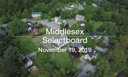 Middlesex Selectboard - November 19, 2019