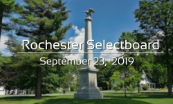 Rochester Selectboard - September 9, 2019