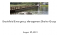 Brookfield Emergency Management Shelter Group - Emergency Shelter: Brookfield, Braintree, and Randolph 8/31/2023