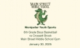 Montpelier Youth Sports - 8th Grade Boys Basketball vs Crossett Brook 1/30/2025
