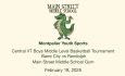Montpelier Youth Sports - Central Vermont Boys Middle Level Basketball Tournament: Barre City vs Randolph 2/18/2025