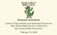 Montpelier Youth Sports - Central Vermont Boys Middle Level Basketball Tournament: MSMS vs White River 2/19/2025