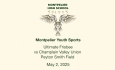 Montpelier Youth Sports - Ultimate Frisbee vs Champlain Valley Union 5/2/2025