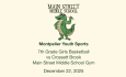 Montpelier Youth Sports - 7th Grade Girls Basketball vs Crossett Brook 12/22/2025
