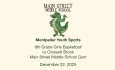 Montpelier Youth Sports - 8th Grade Girls Basketball vs Crossett Brook 12/22/2025