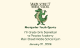 Montpelier Youth Sports - 7th Grade Girls Basketball vs Peoples Academy 1/21/2026