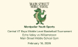 Montpelier Youth Sports - Central Vermont Boys Middle Level Basketball Tournament: Echo Valley vs Williamstown 2/16/2026