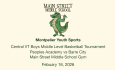 Montpelier Youth Sports - Central Vermont Boys Middle Level Basketball Tournament: Peoples Academy vs Barre City 2/16/2026