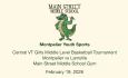 Montpelier Youth Sports - Central Vermont Girls Middle Level Basketball Tournament: Lamoille vs Montpelier 2/19/2026