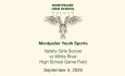 Montpelier Youth Sports - Varsity Girls Soccer vs White River 9/5/2026