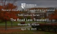 Norwich University Leadership Conference - Todd Lecture Series - Road Less Traveled