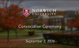 Norwich University - Convocation Ceremony 9/2/2026