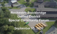 Rochester-Stockbridge Unified District - Special Community Forum September 15, 2026 [RSUD]
