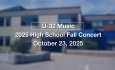 U-32 Music - 2025 High School Fall Concert 10/23/2025