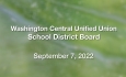 Washington Central Unified Union School District - September 7, 2022