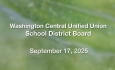Washington Central Unified Union School District - September 17, 2025 [WCUUSDB]