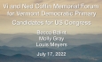 Orange County Democratic Committee - Vi and Ned Coffin Memorial Forum for VT Democratic Primary - US Congress