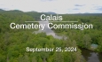 Calais Cemetery Commission - September 25, 2024 [CCC]