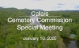 Calais Cemetery Commission - January 16, 2025 [CCC]
