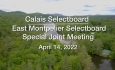 Calais Selectboard - Joint Meeting with East Montpelier April 14, 2022